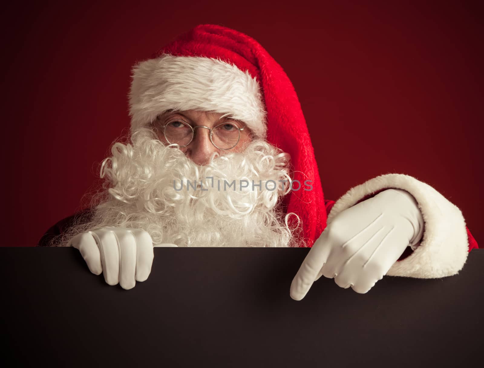 Santa Claus with banner by ALotOfPeople