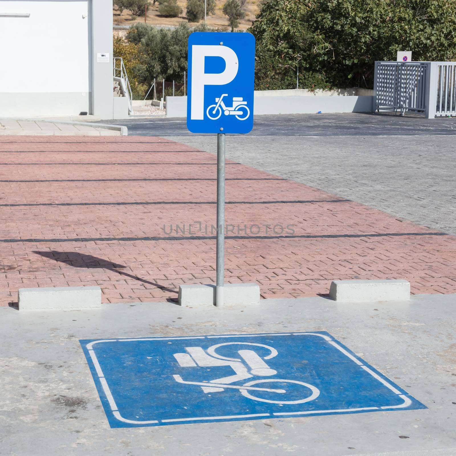 Motor scooters parking lot by michaklootwijk