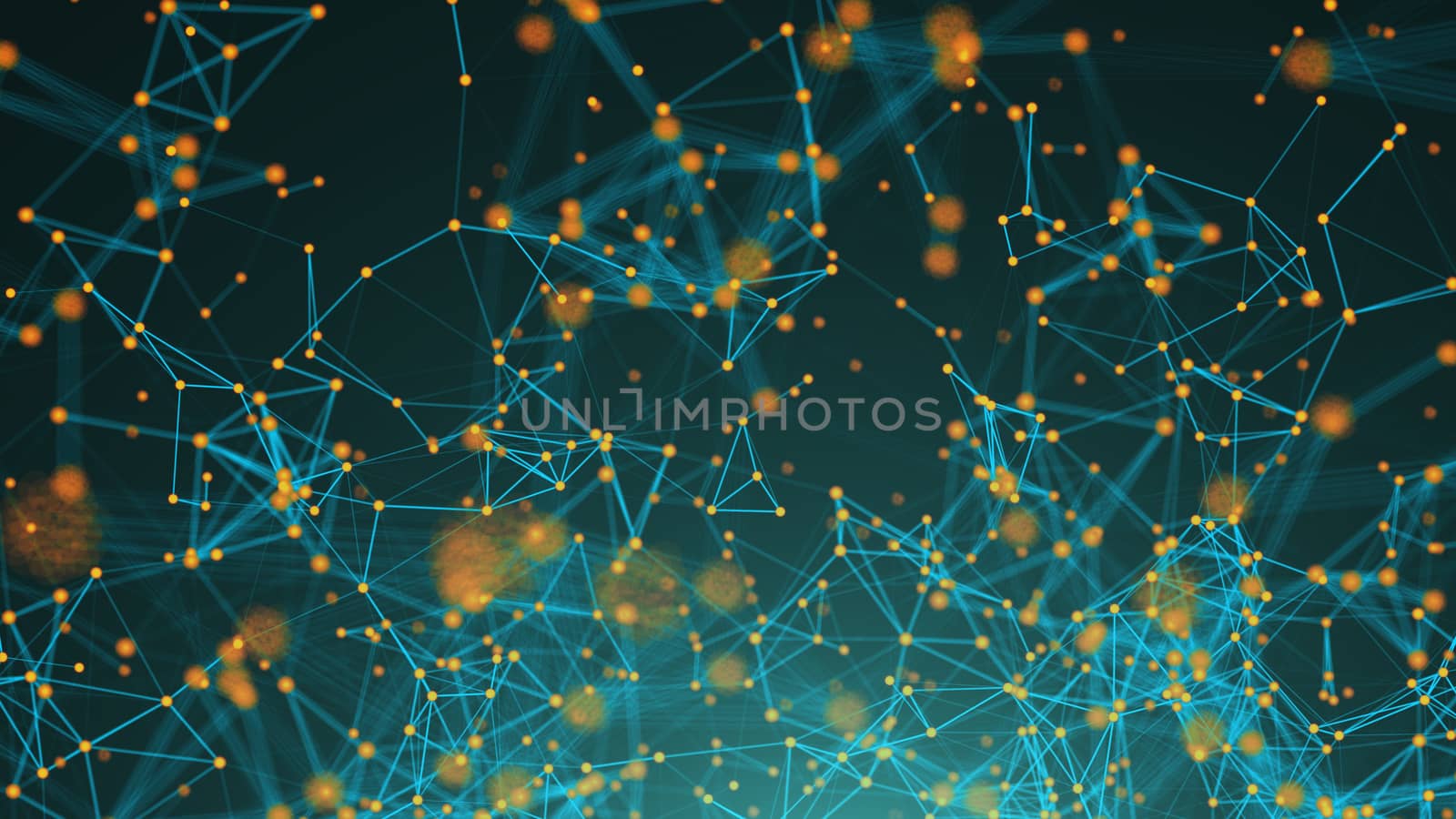 Abstract connection dots. Technology background. Digital illustration. Network concept 3d rendered
