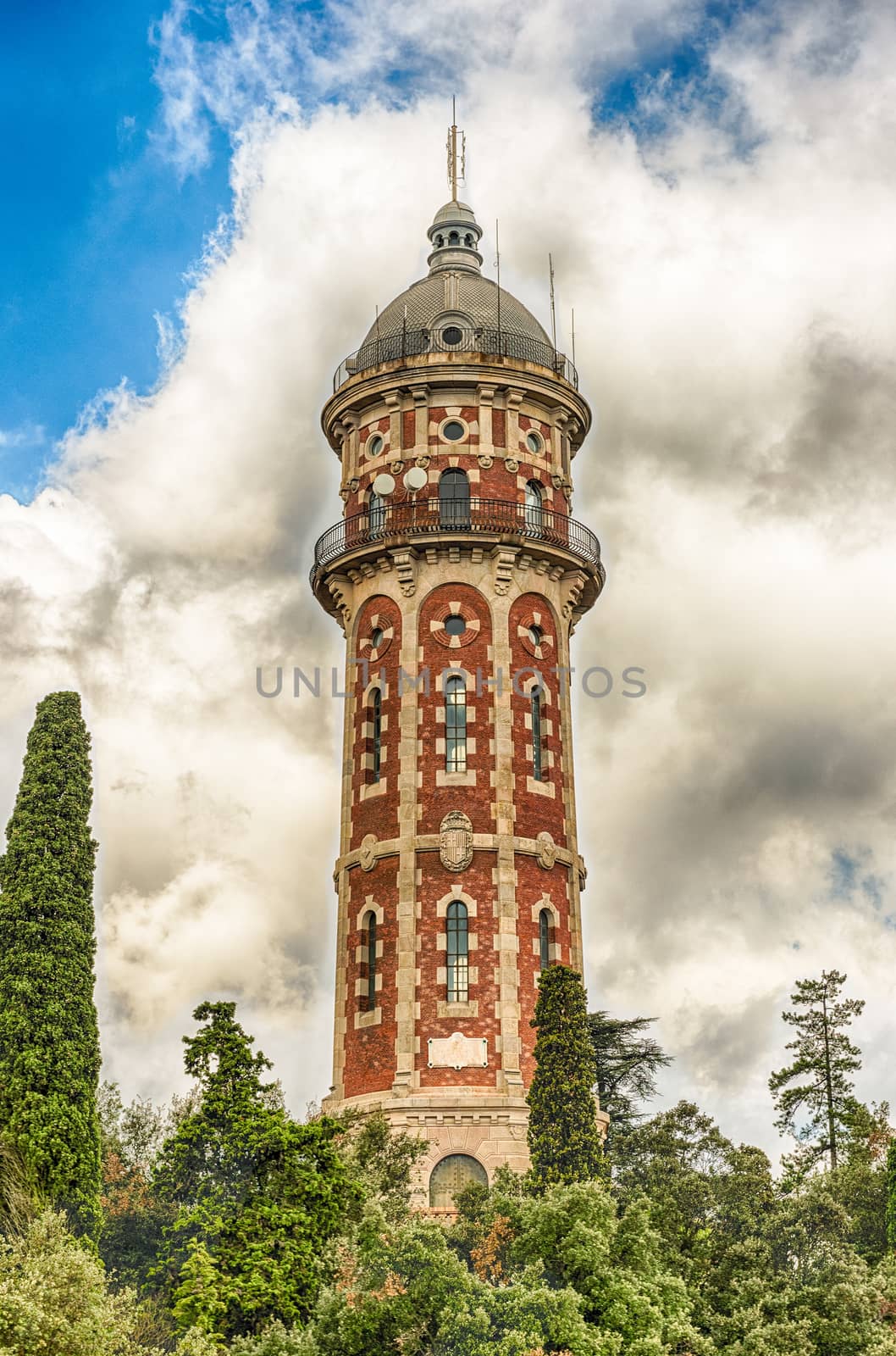 Water tower on Tibidabo hill, Barcelona, Catalonia, Spain by marcorubino