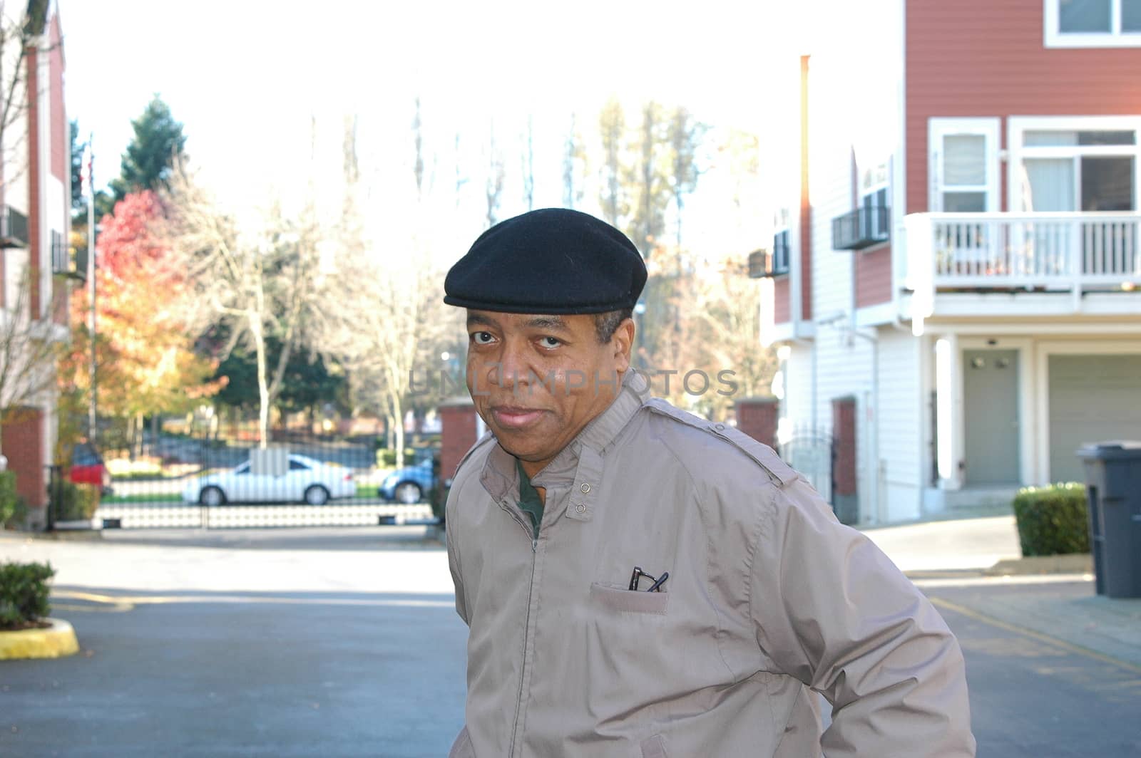 African american male expressions outdoors.