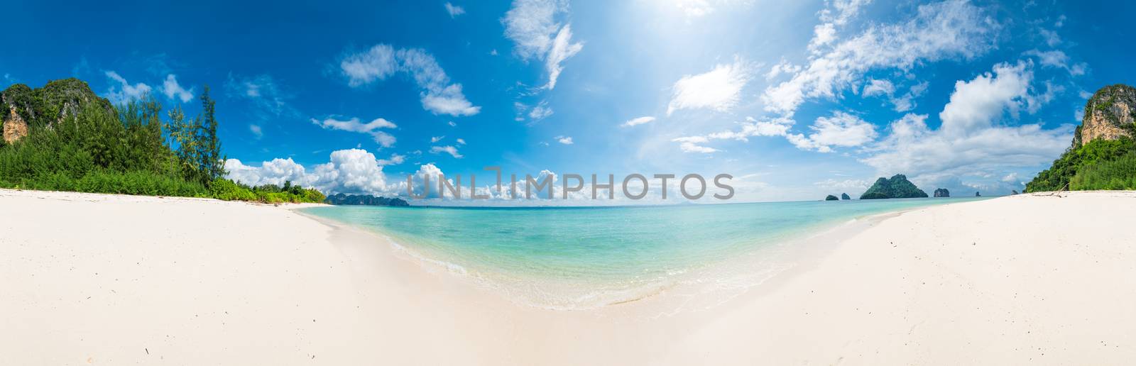 Delightful panorama Poda island on a sunny day, Thailand by kosmsos111