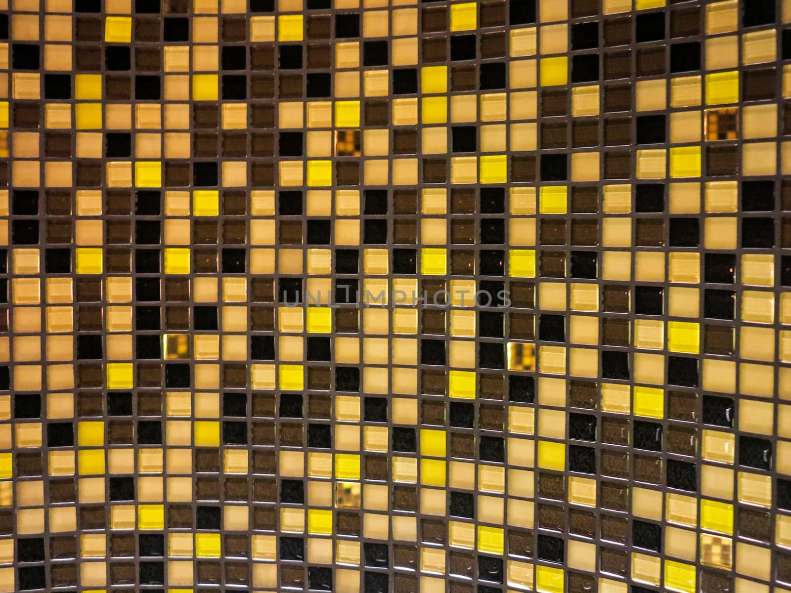 A checkered tile pattern of different colors