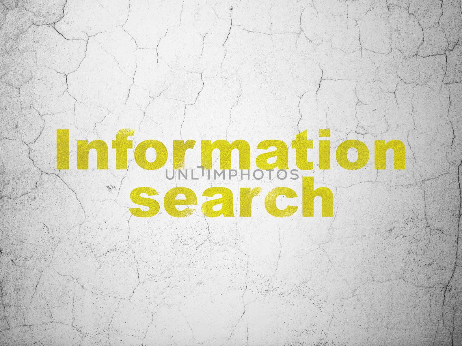 Information concept: Information Search on wall background by maxkabakov