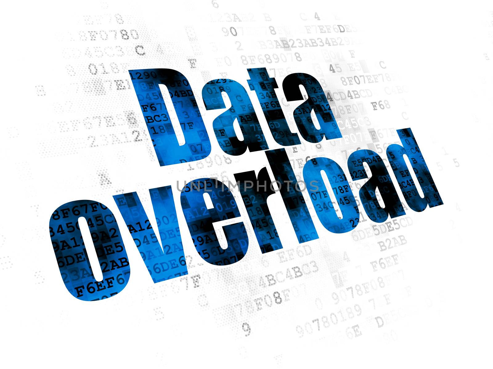 Data concept: Data Overload on Digital background by maxkabakov
