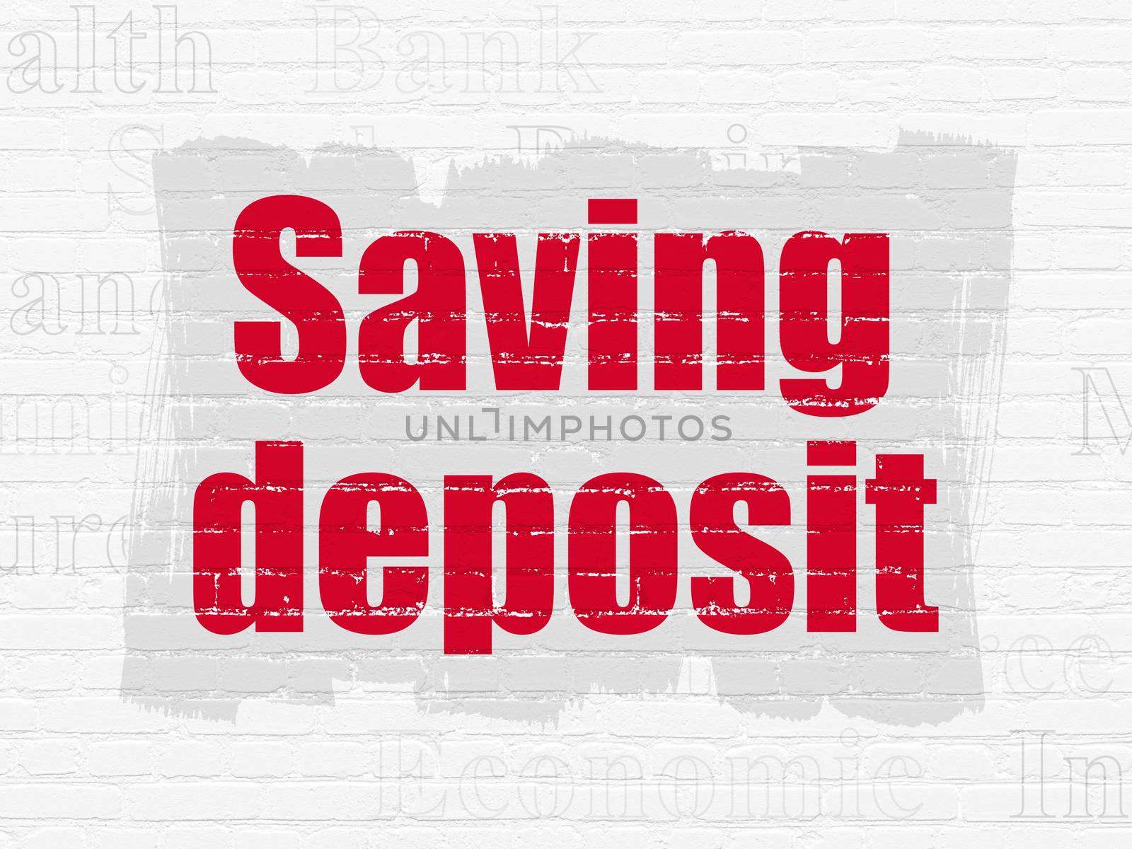 Banking concept: Saving Deposit on wall background by maxkabakov