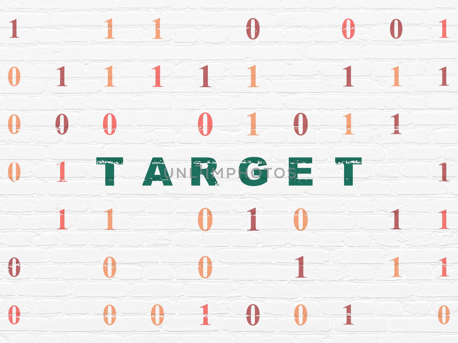 Finance concept: Target on wall background by maxkabakov