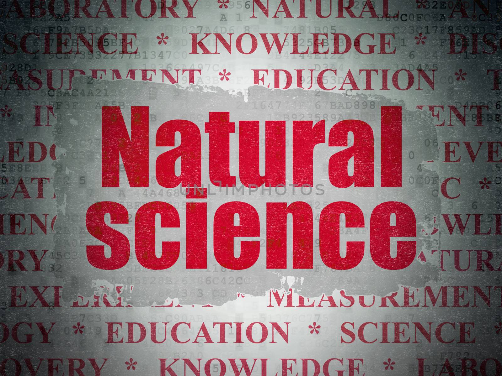 Science concept: Natural Science on Digital Data Paper background by maxkabakov
