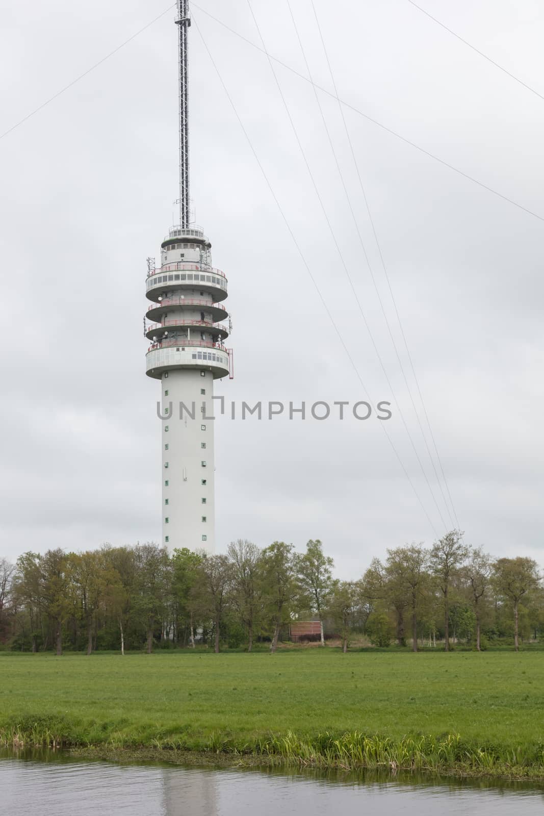 Radio Television tower in the Netherlands - Dutch weather