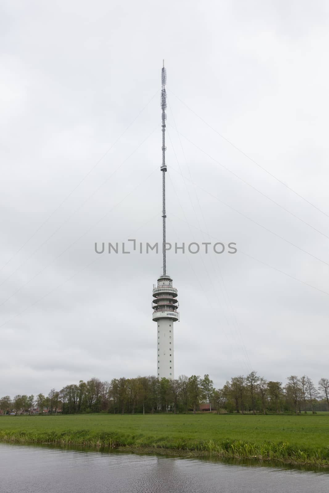 Radio Television tower in the Netherlands - Dutch weather