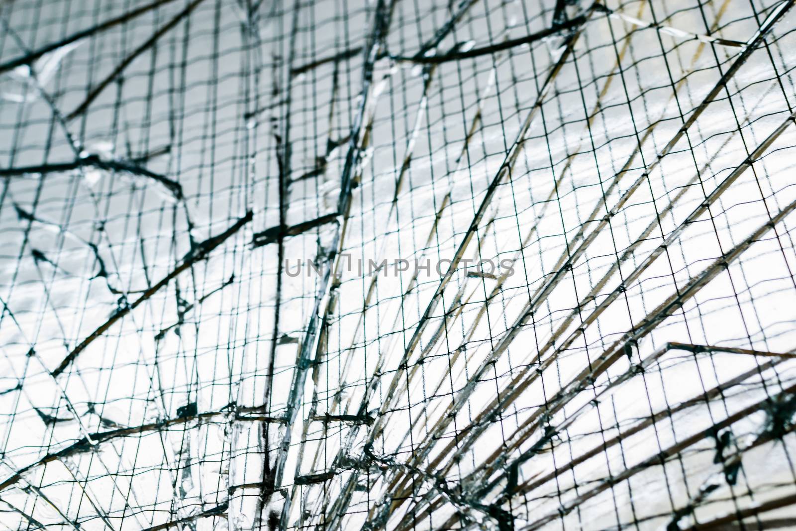 cracked glass cracked look from first person