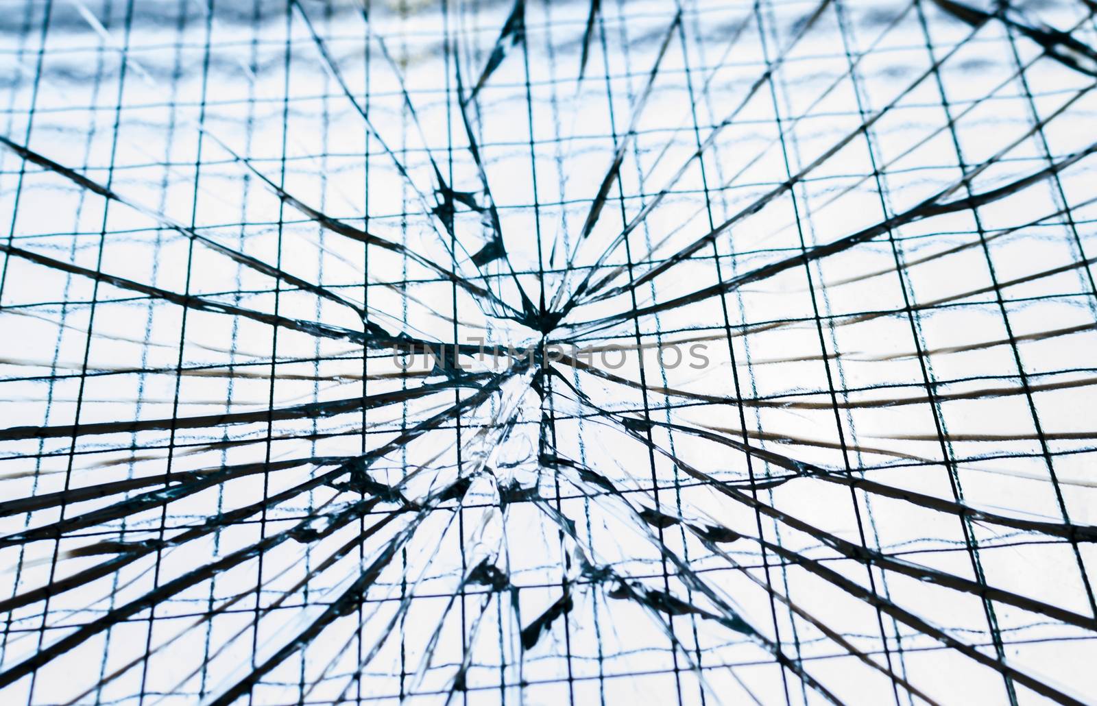 cracked glass cracked look from first person