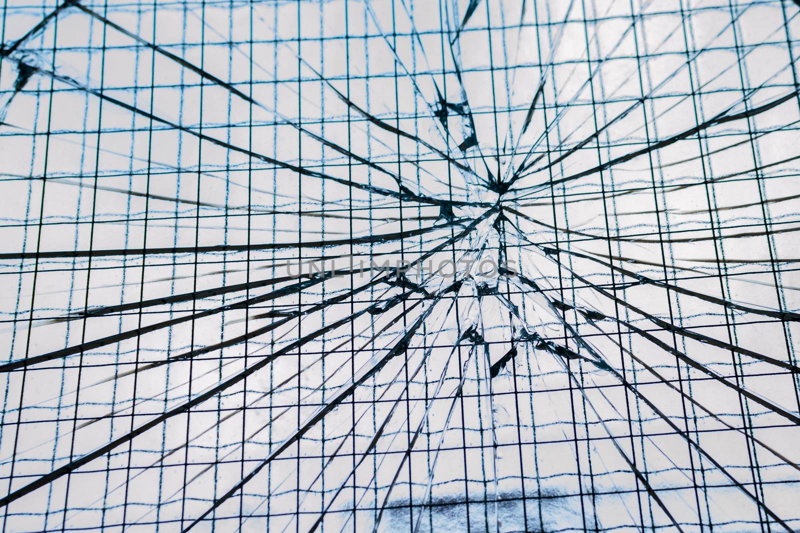 cracked glass cracked look from first person