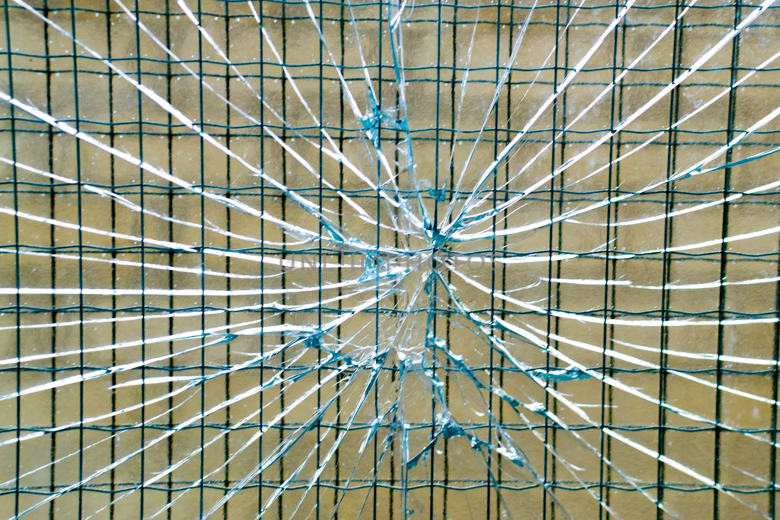 cracked glass cracked look from first person