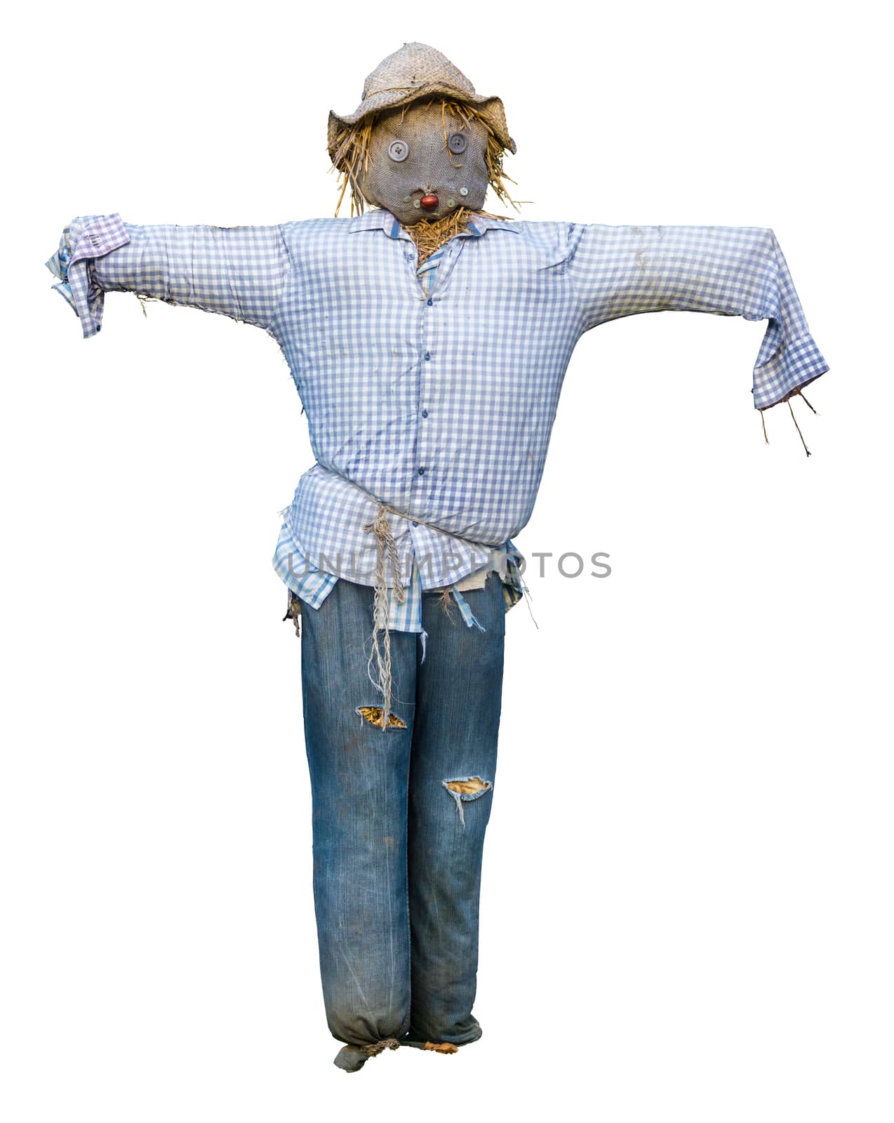 Spooky Isolated Scarecrow by mrdoomits