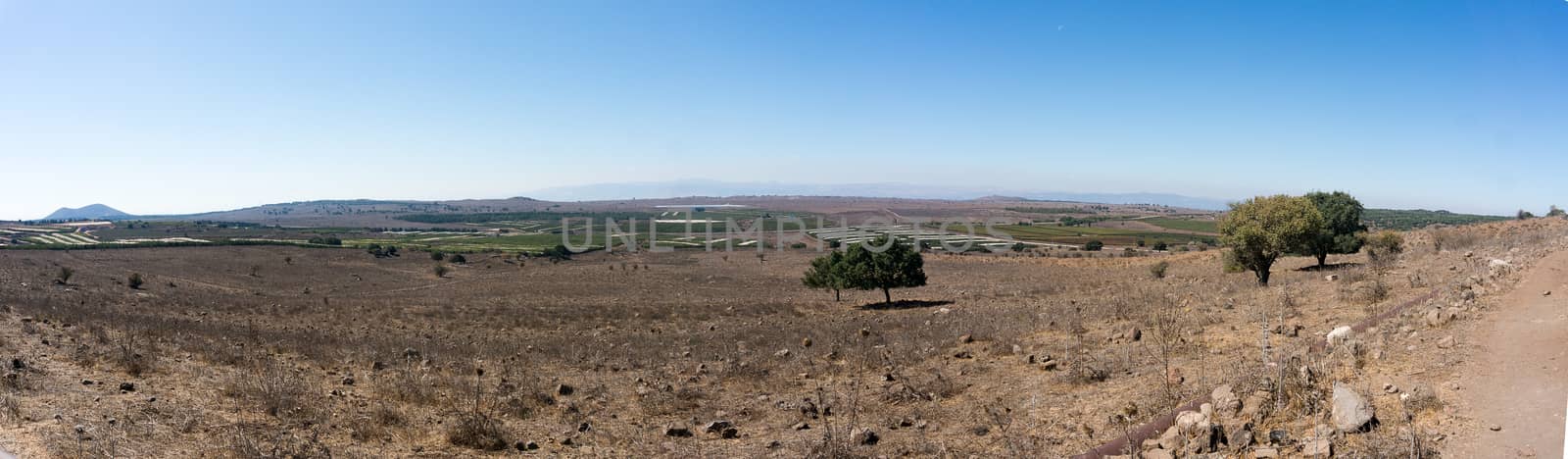 Nature and sky of Israeli golan heights