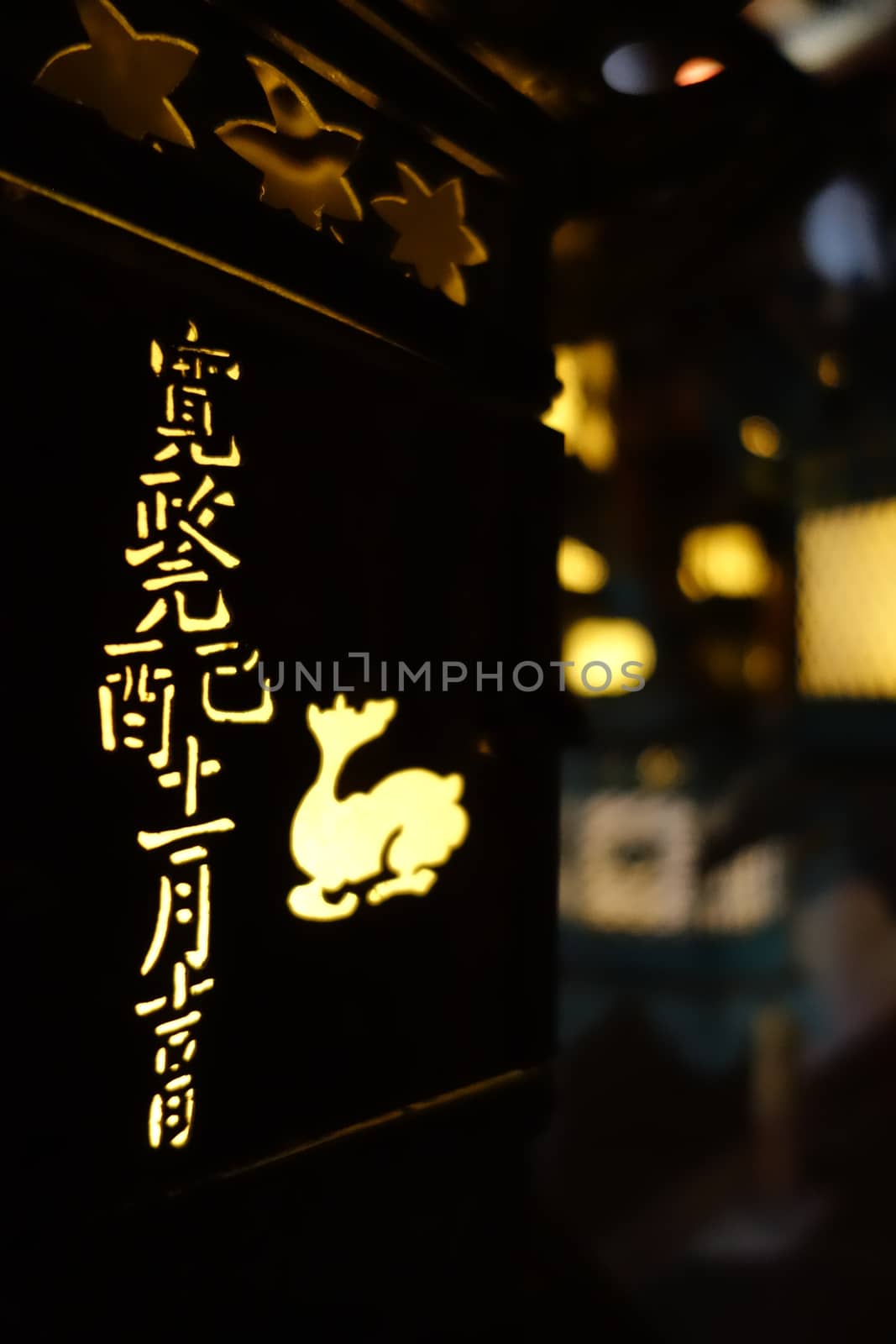 Lanterns lighting in the dark, Kasuga-Taisha Shrine, Nara, Japan by daboost