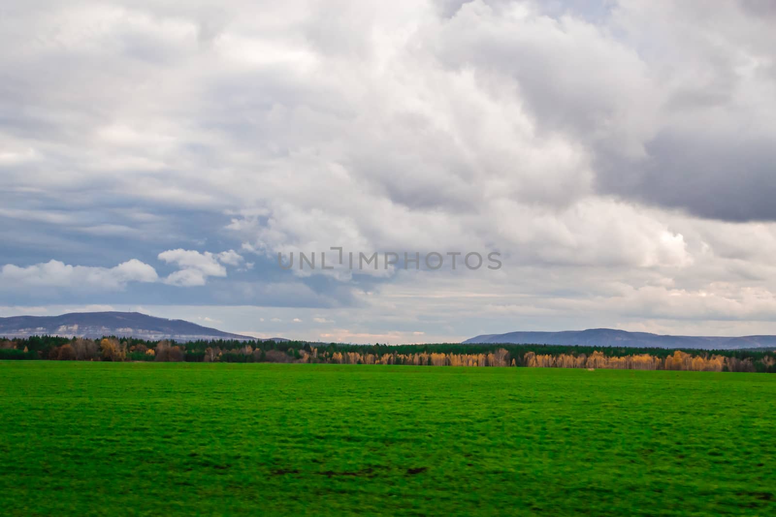 landscape field mountain expanse trip to the South of Russia, Bashkiria, Urals, Ural mountains