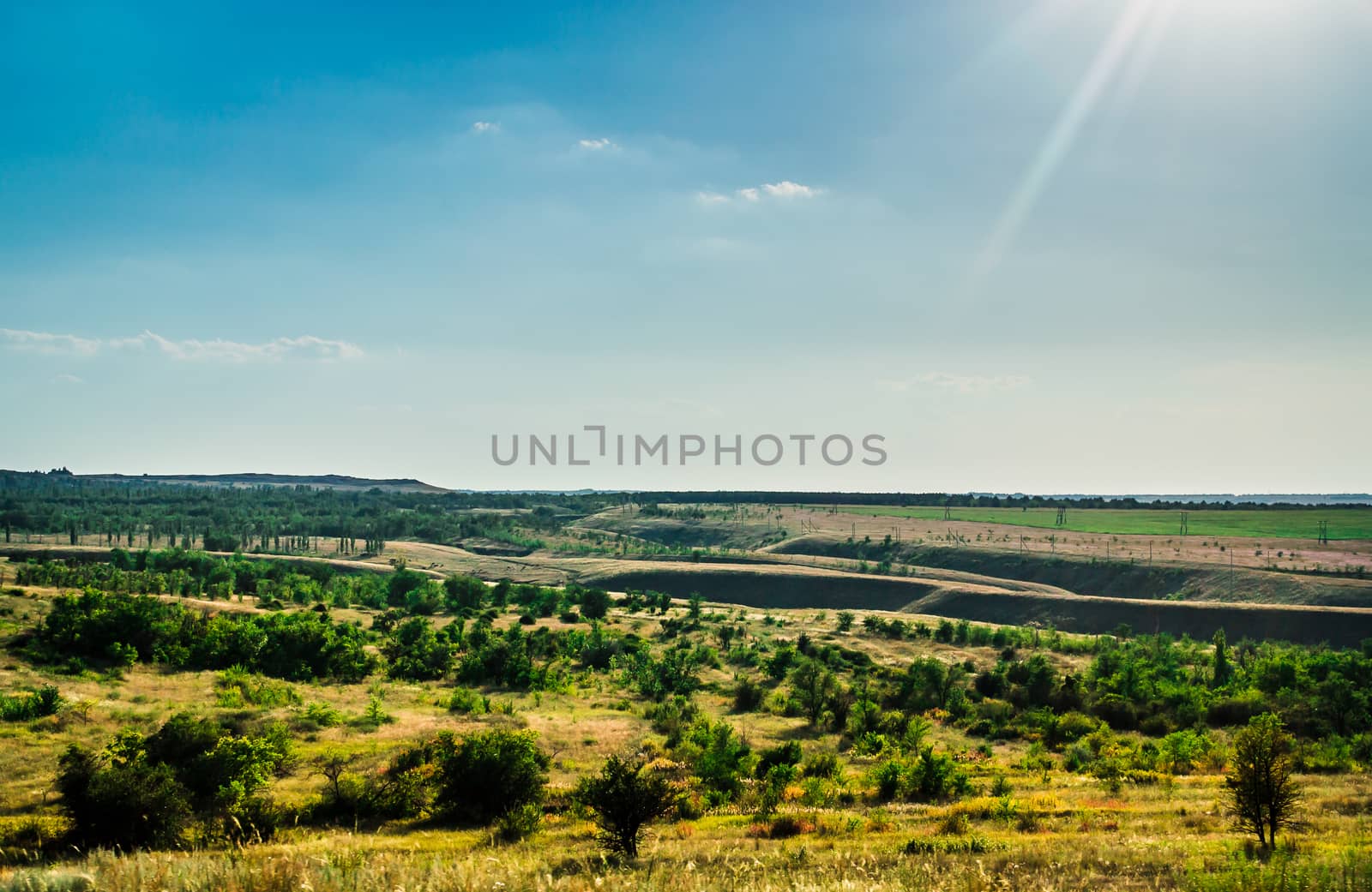 landscape field mountain expanse trip to the South of Russia, Bashkiria, Urals, Ural mountains