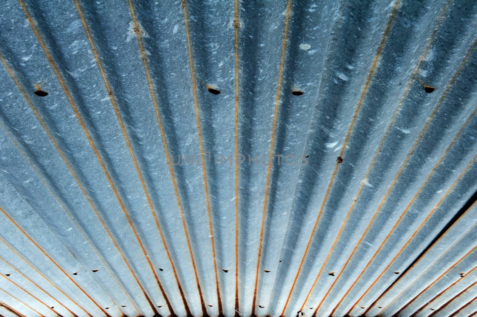 Old galvanized sheet some rust and began to decay chart.