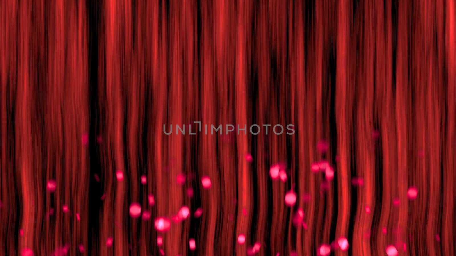 Abstract background with vertical lines and particles. 3d rendering