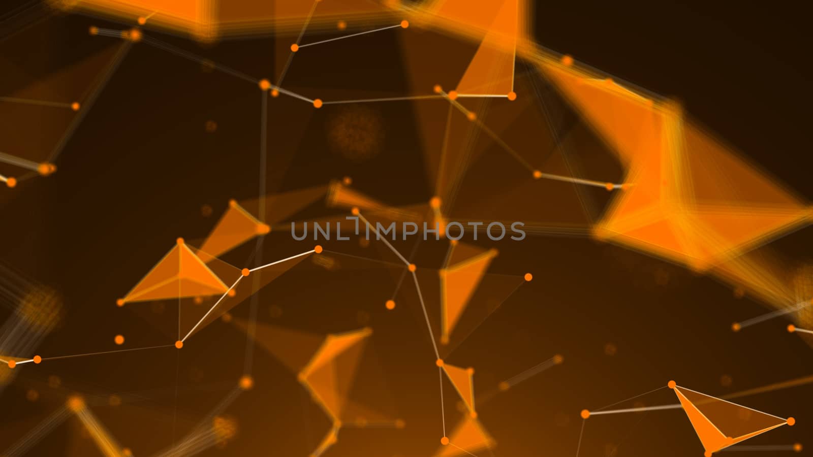 Abstract Polygonal Space Background with Connecting Dots and Lines by nolimit046