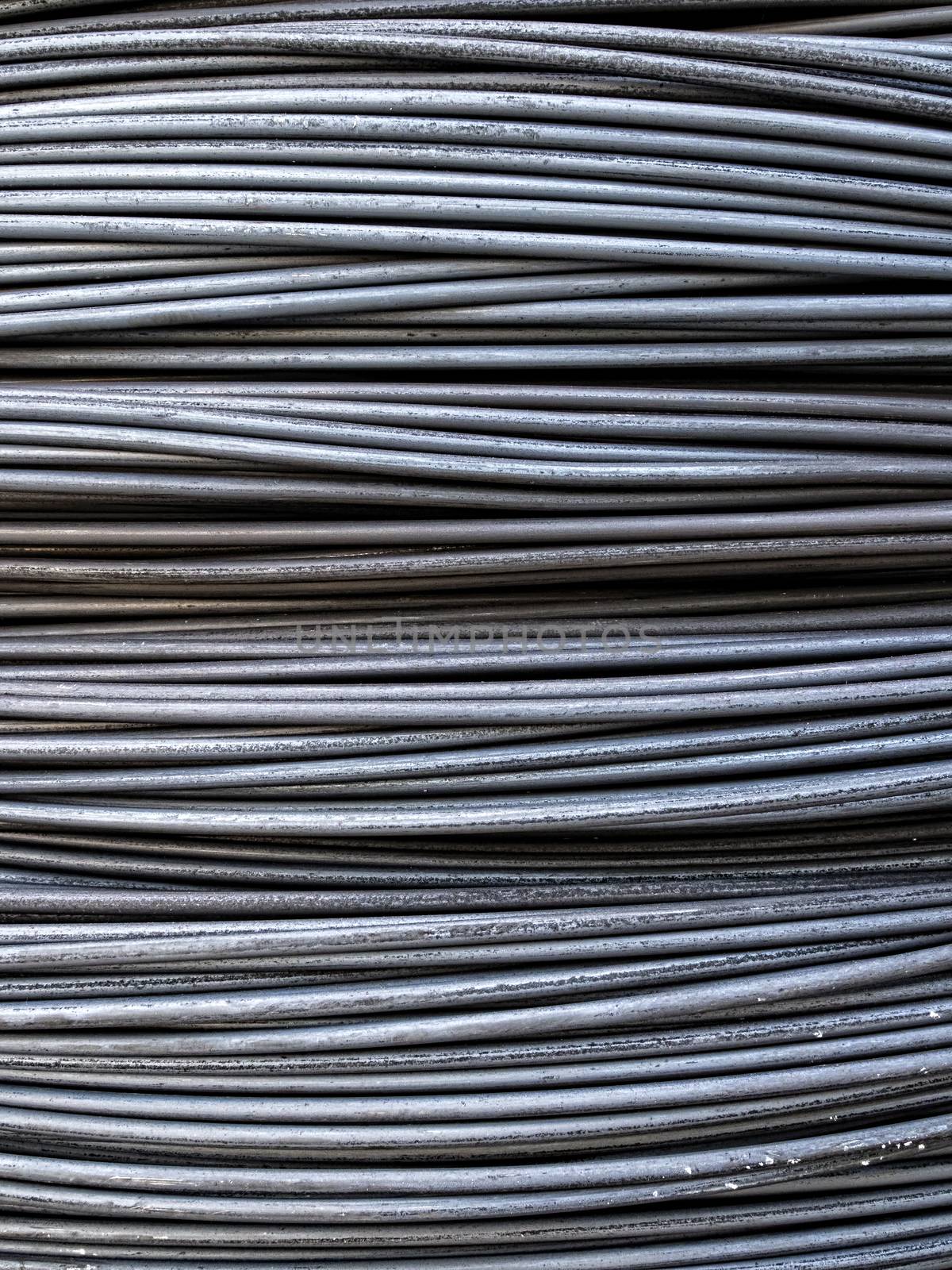close up of steel cable texture background