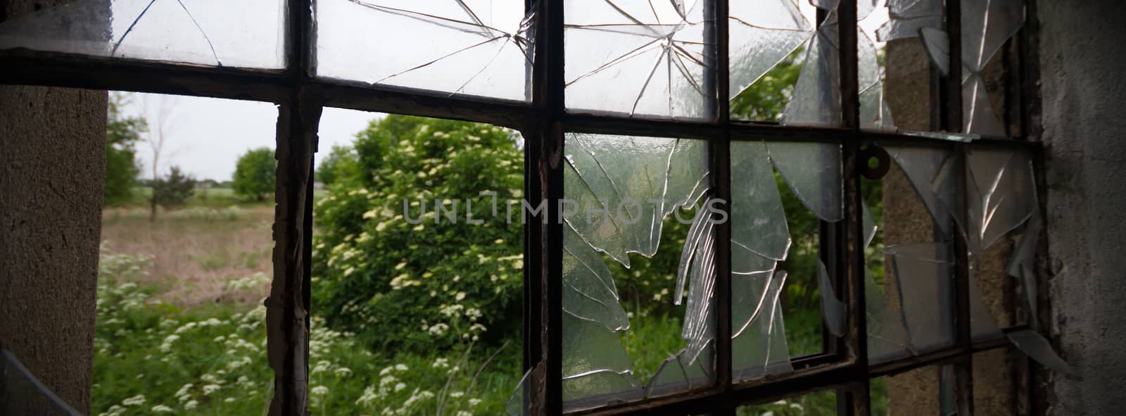 ruins of a very heavily polluted industrial factory, industrial series
