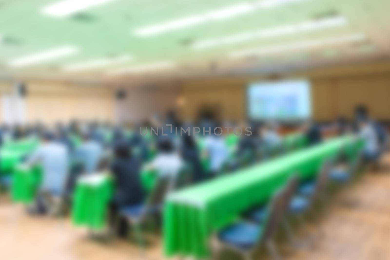 Blur of business Conference and Presentation in the conference hall.