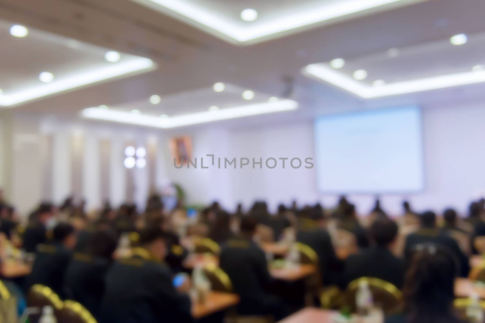 Blur of business Conference and Presentation in the conference hall.