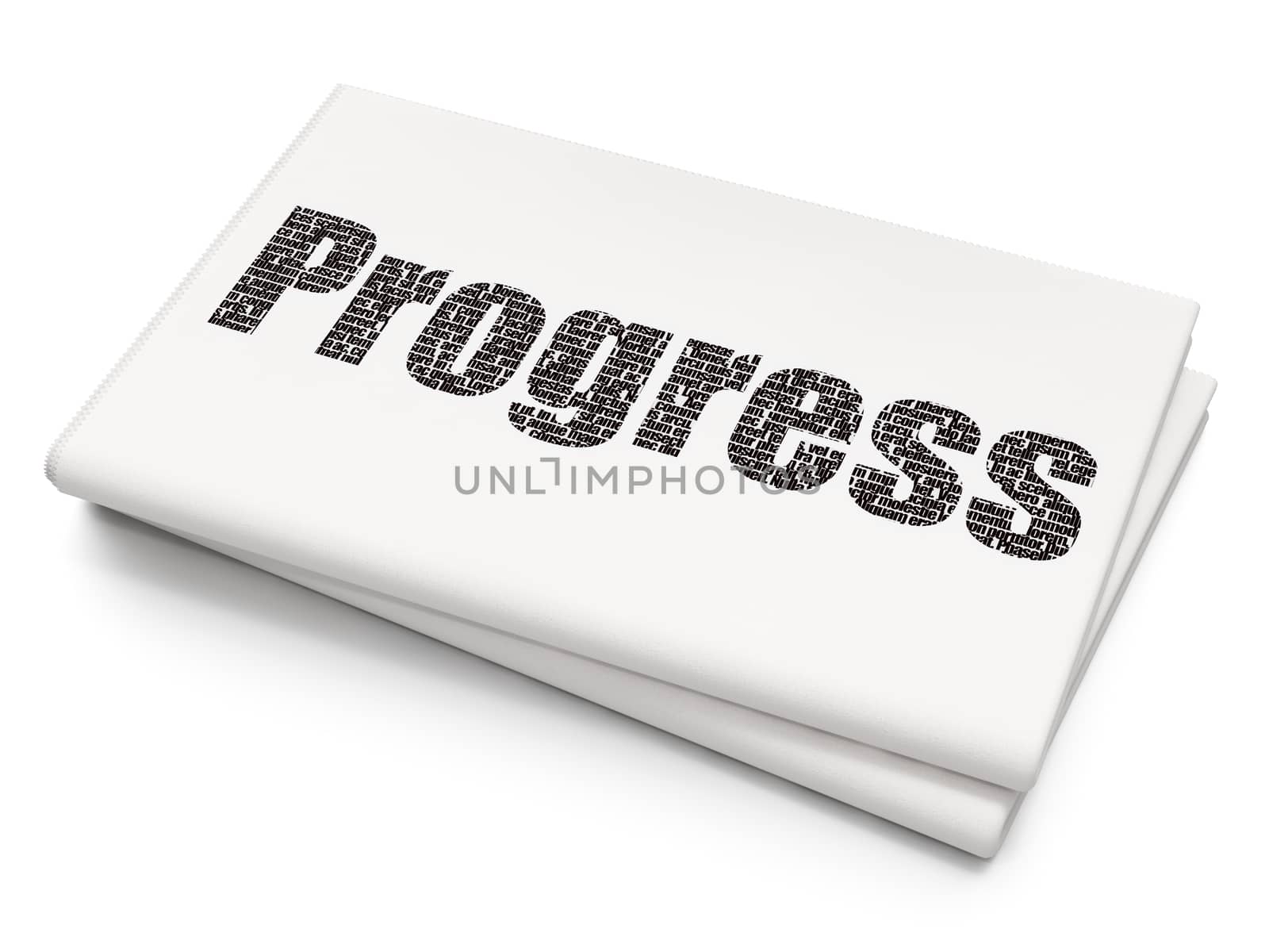 Business concept: Progress on Blank Newspaper background by maxkabakov