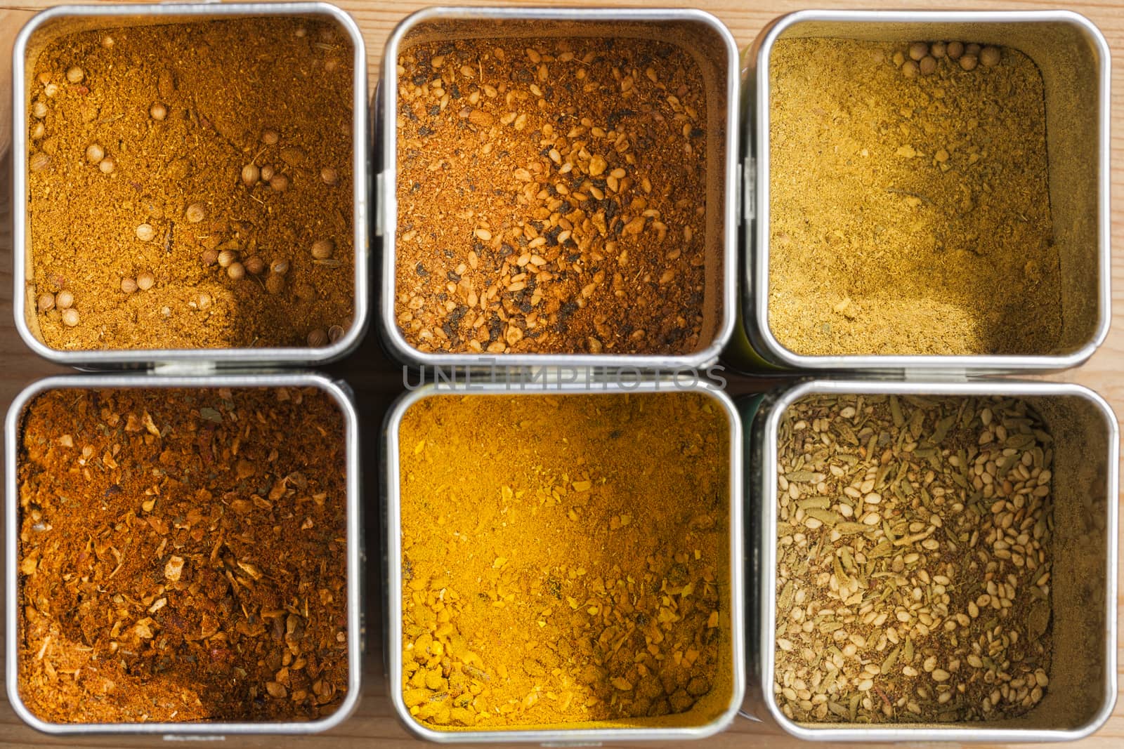 Six different spice mixtures by kievith