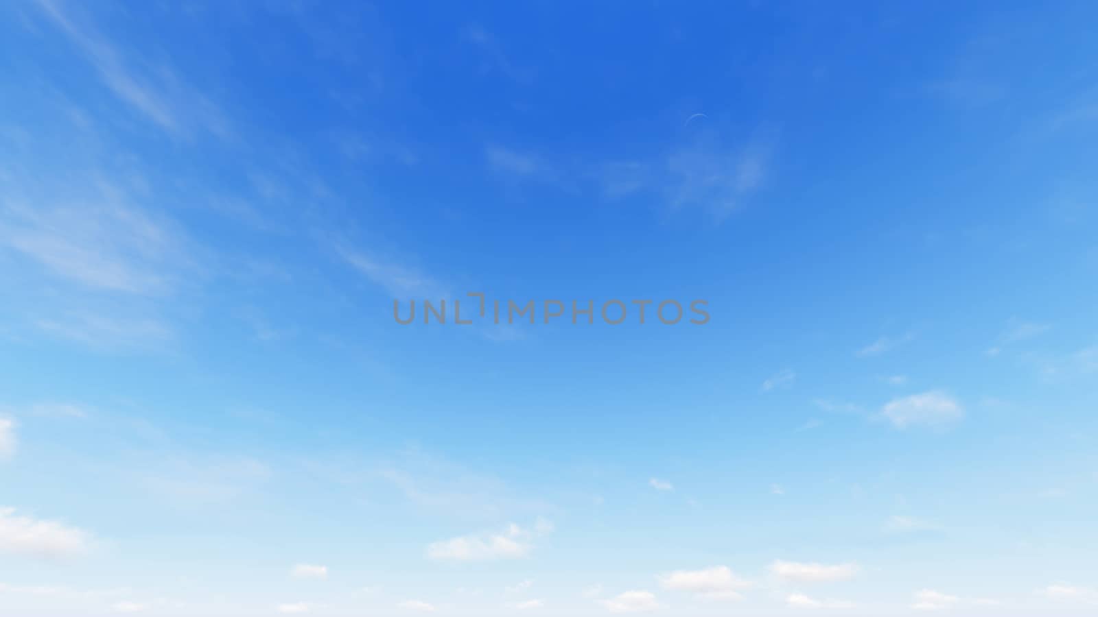 Cloudy blue sky abstract background, blue sky background with tiny clouds, 3d illustration