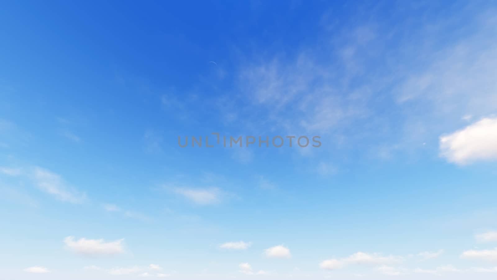 Cloudy blue sky abstract background, blue sky background with tiny clouds, 3d illustration