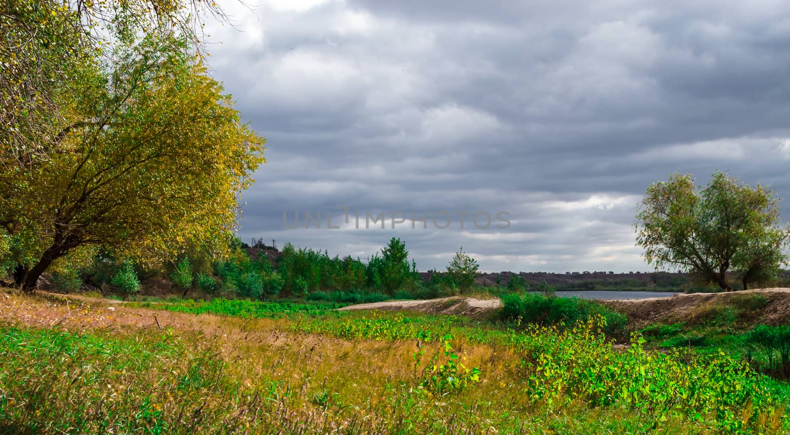 Cloudy autumn weather in russia the nature of the forest Kingdom