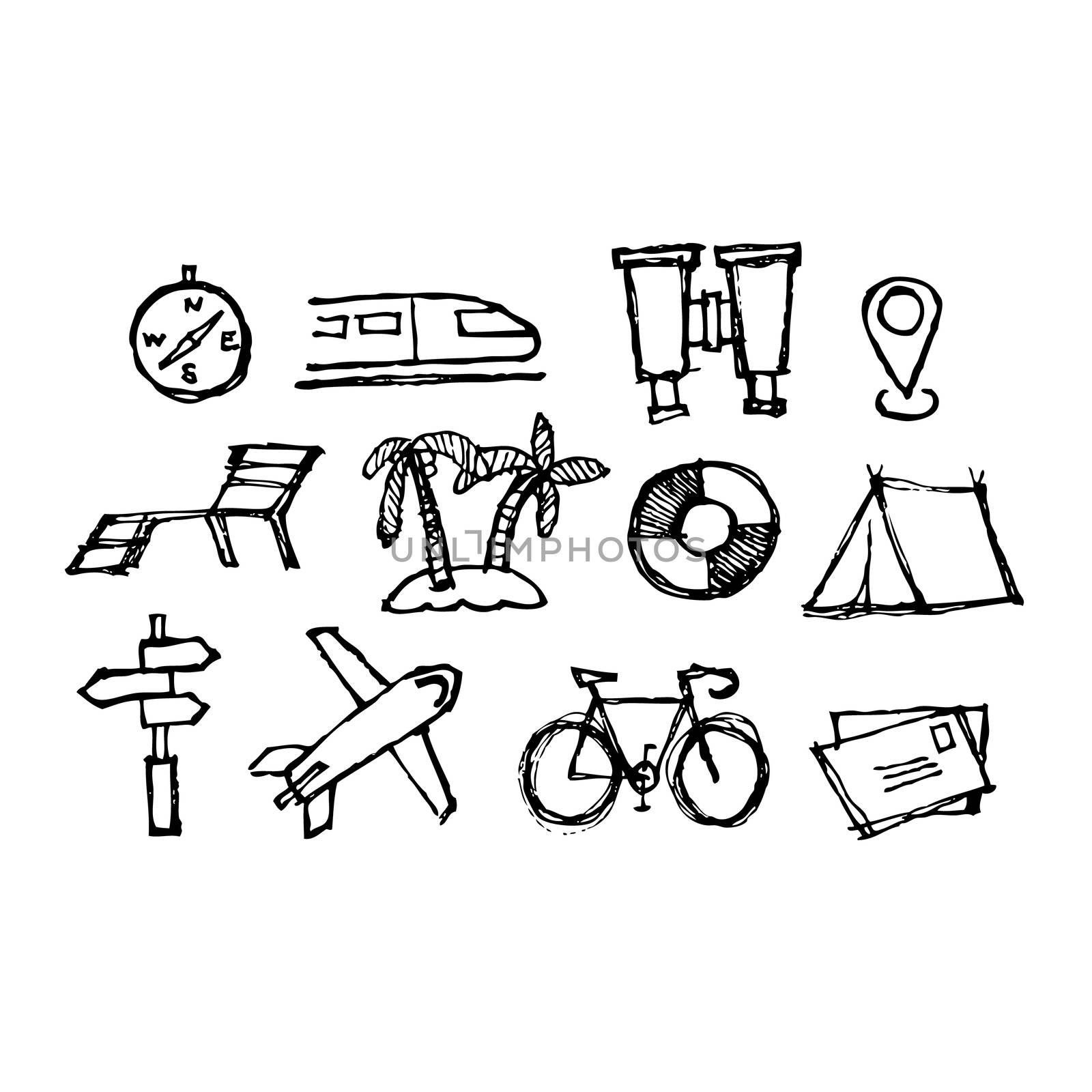set of travel icon by simpleBE