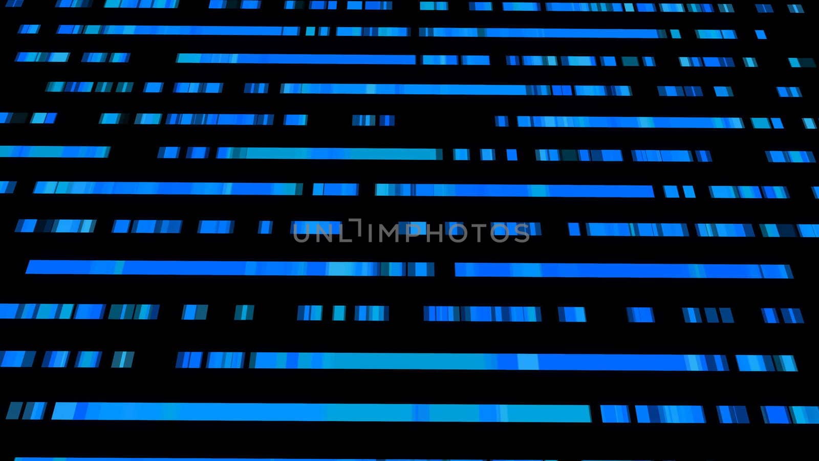 Technological background with fast motion of rectangles. Abstract blue backdrop by nolimit046