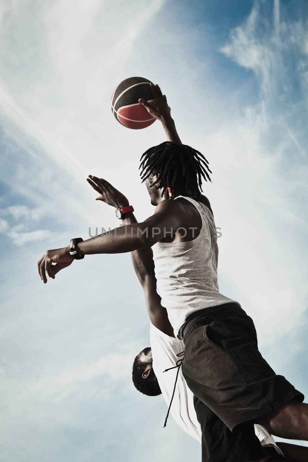 Playing basketball by Iko