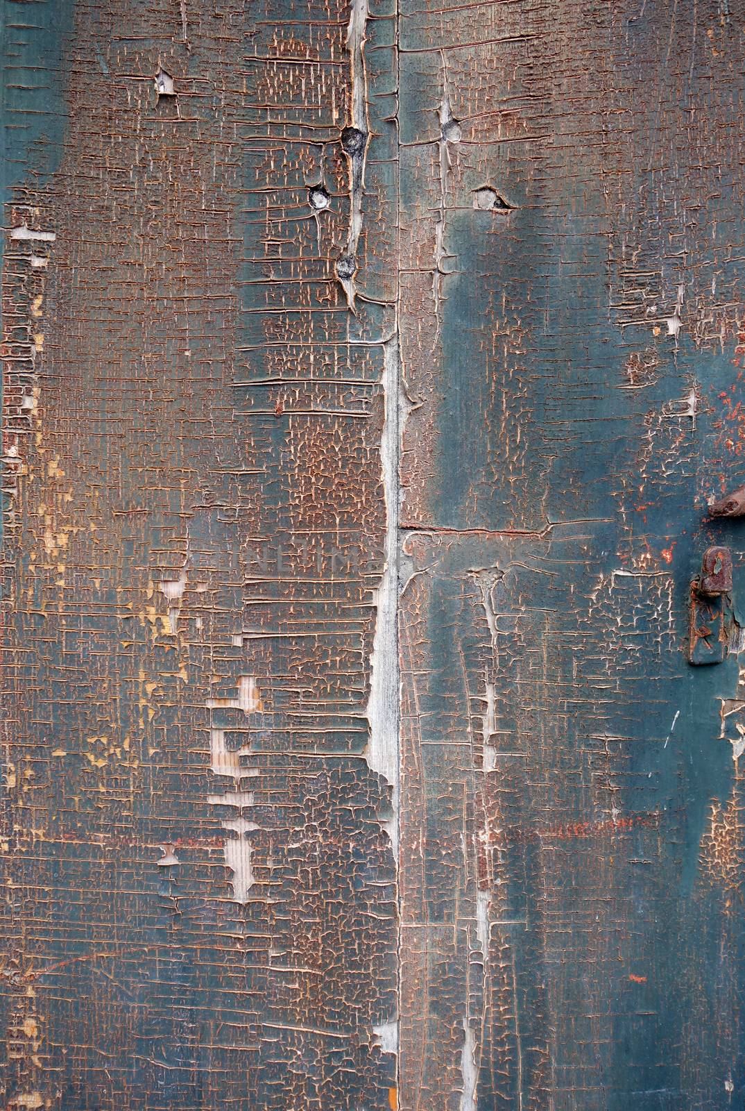 Old rusty painted wood board background texture