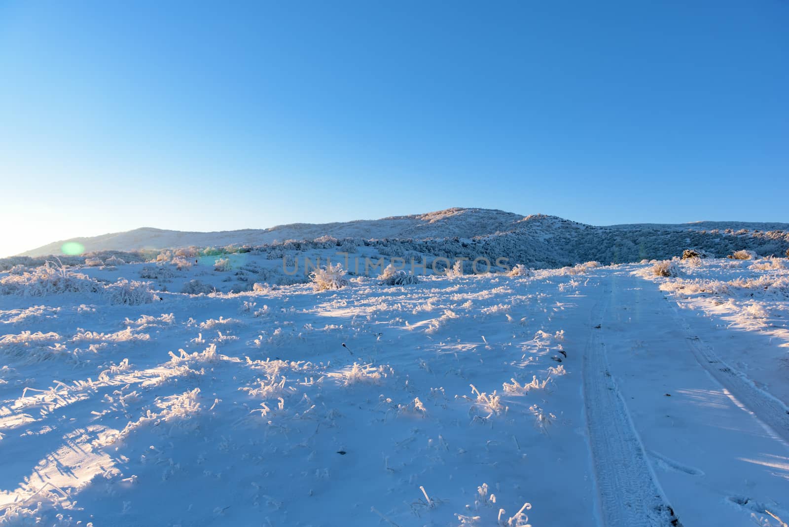 Frozen nature of Staryi Krym