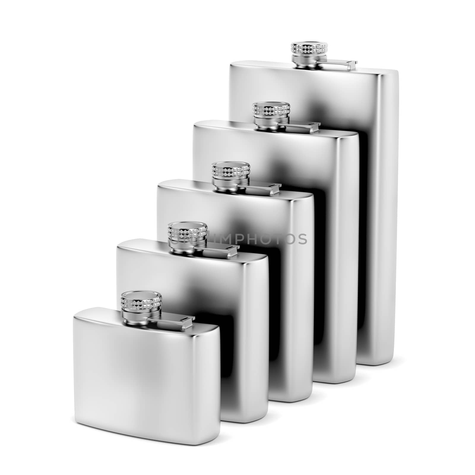 Group of hip flasks by magraphics