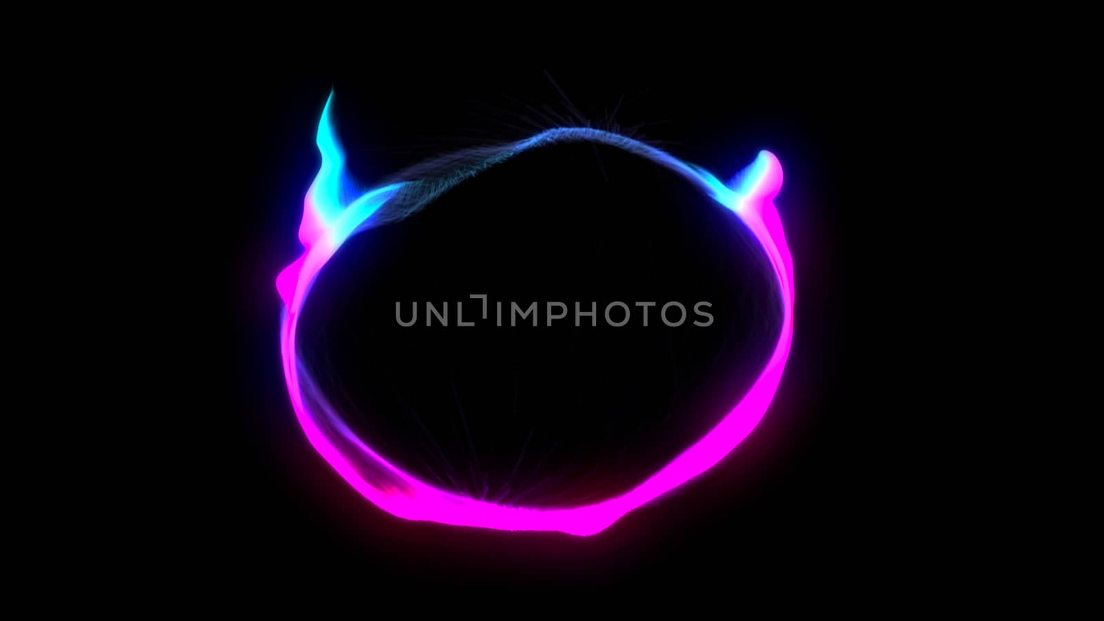 Abstract ring background. Colorful element. 3d rendering