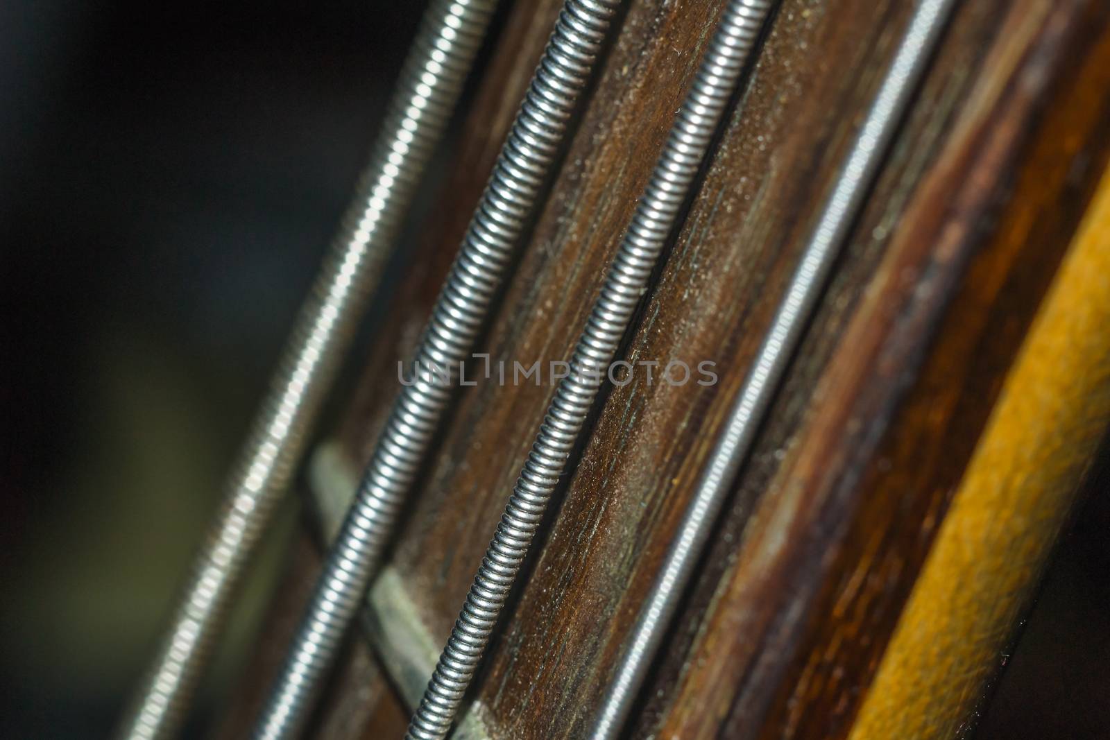 guitar strings closeup by darksoul72