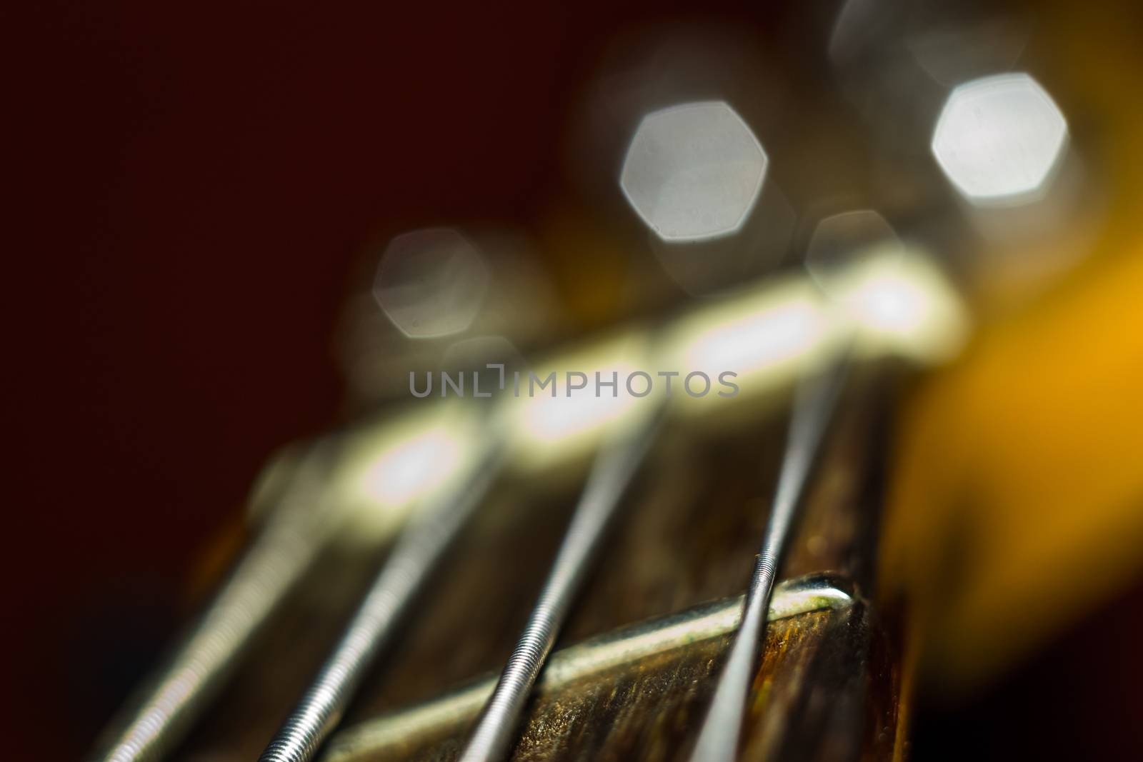 guitar strings close-up electric bass guitar musical instrument