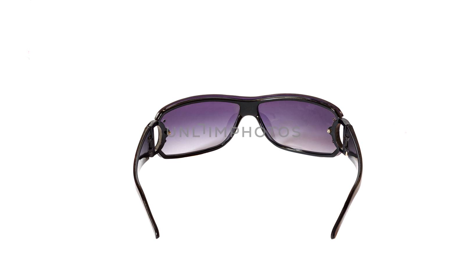 Sun Glasses Purple Toned Isolated On White Background