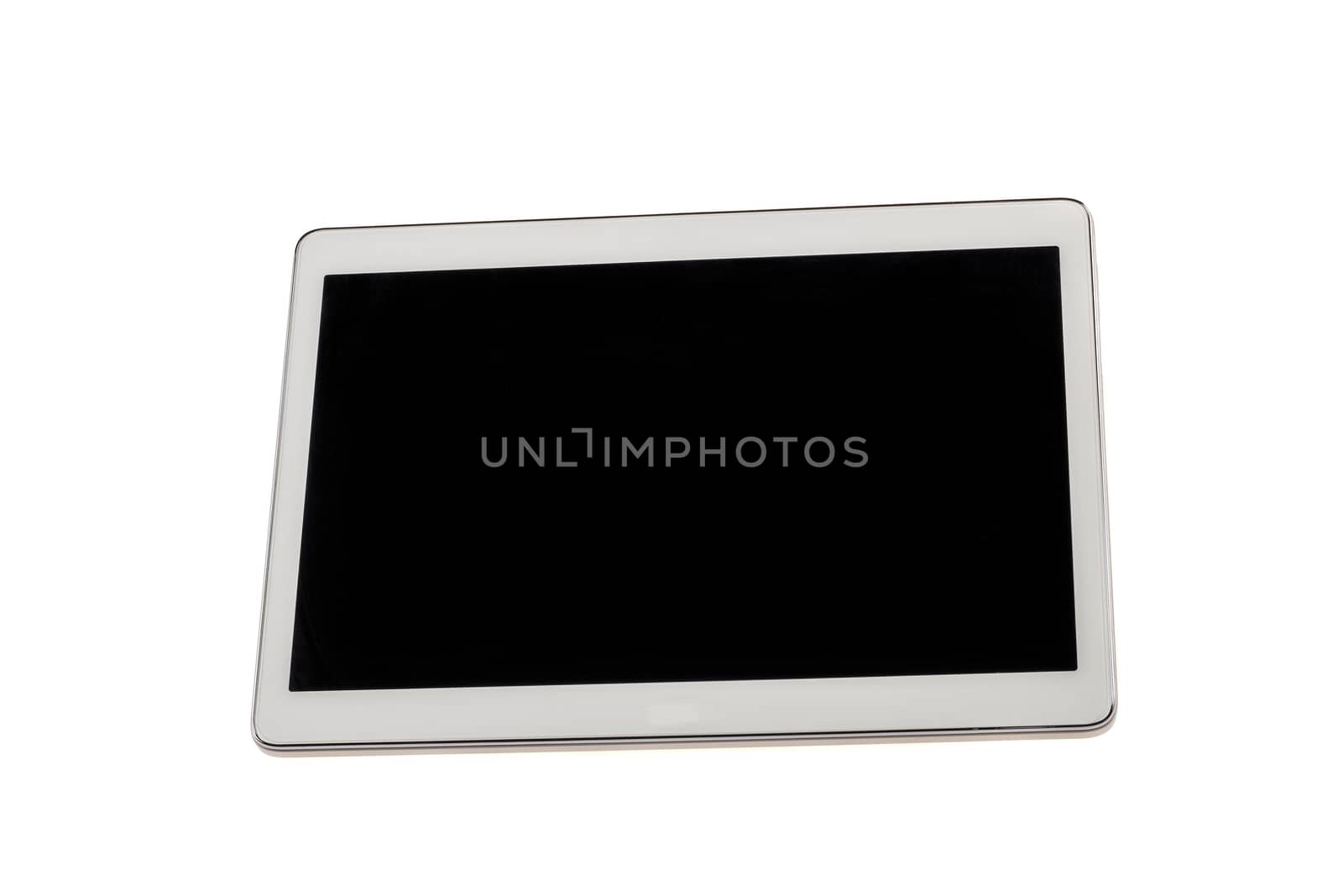 Touch screen tablet computer,isolated on white background
