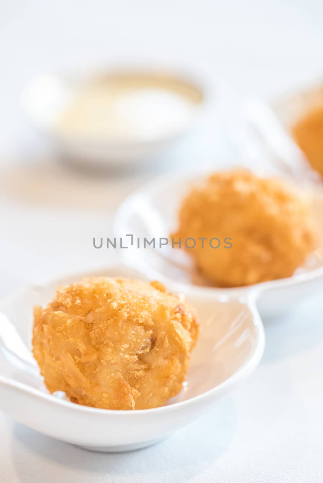 Chinese dim sum Fried Shrimp ball - Chinese groumet cuisine