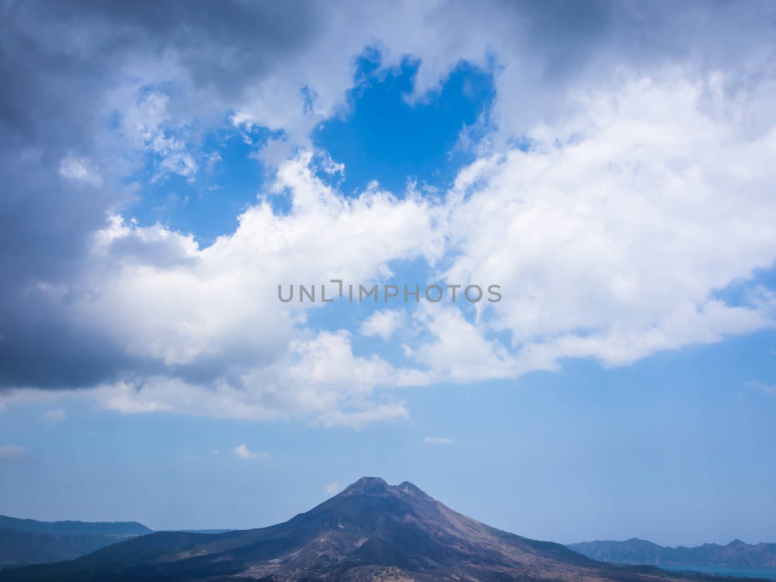 Bali volcano, Agung mountain from Kintamani in Bali by simpleBE