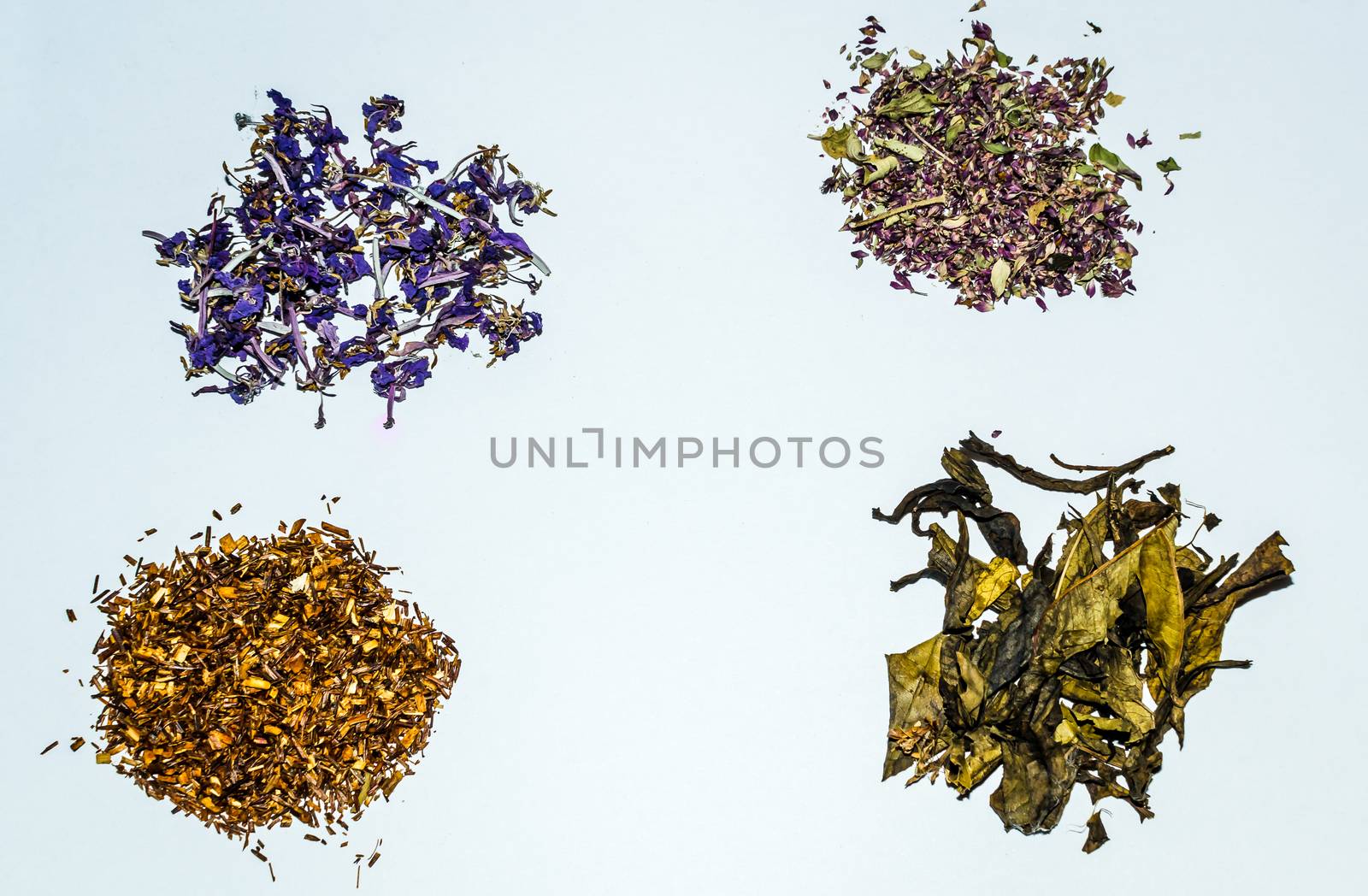 herbal tea on white background health procurement tea