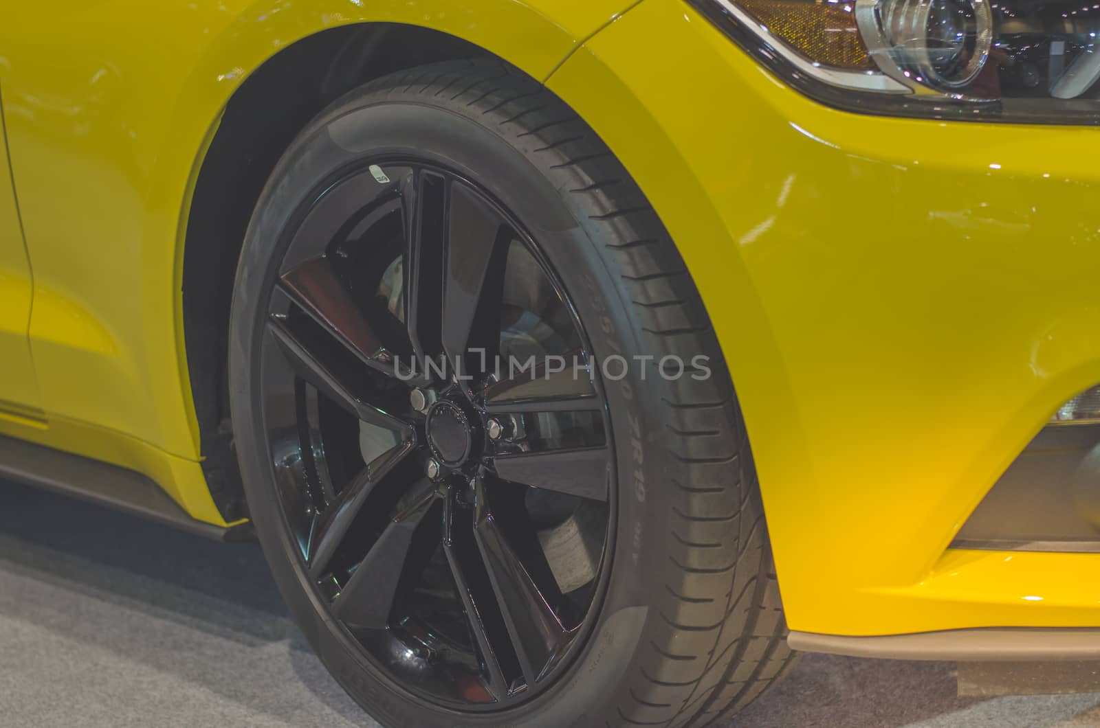 Yellow car model, modern, motor, new,